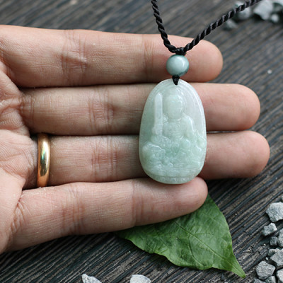 Văn Thù Bồ Tát Đá Cẩm Thạch (Trung : 3 x 2.3 cm) Ngọc Quý Gemstones MD15