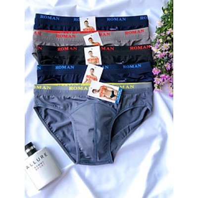 Combo 5 quần lót nam,sịp nam cao cấp(ROMAN,HEROMAN,TONNY) 5 màu 2 bảng lưng - Vải thun lạnh cực mát.