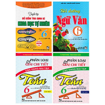 COMBO GIÚP EM HỌC GIỎI TOÁN - LÀM VĂN HAY VÀ HỌC TỐT KHOA HỌC TỰ NHIÊN LỚP 6 (BÁM SÁT SGK KẾT NỐI TRI THỨC VỚI CUỘC SỐNG) (BỘ 4 CUỐN)