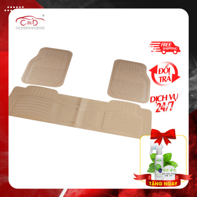 Bộ Thảm Lót Sàn Ô Tô PACKY PODA 6133 Màu Kem 4 Chỗ