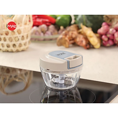 Cối xay tỏi ớt gia vị kéo tay iMat. Cối bằng nhựa Tritan trong suốt an toàn, lưỡi xay 3 tầng sắc bén Chưa có đánh giá