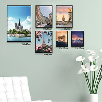 Bộ 6 tranh tráng gương phong cảnh đẹp