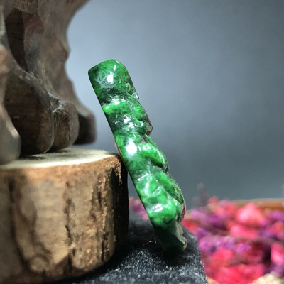 Mặt Phật Di Lặc Cẩm Thạch xanh lí cao cấp