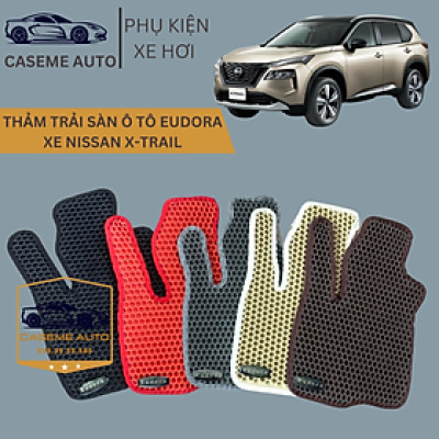[NISSAN X-TRAIL] Thảm Trải Sàn, Lót Sàn Ô Tô Cao Su Eudora CloudFoam Thiết Kế Theo Xe Dành Cho Xe NISSAN X-TRAIL, Chống Nước, Không Mùi, Ngăn Bụi Bẩn, Dễ Vệ Sinh - Hàng Chính Hãng