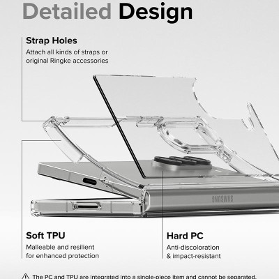 Ốp lưng trong suốt RINGKE Fusion cho Samsung Galaxy Z Fold 7/ Z Fold 6_ Hàng chính hãng