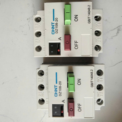 Aptomat CHINT DZ108-20 Bảo vệ chống mất pha bảo vệ quá tải động cơ điện 3 pha 380V dãi dòng 5-8A, 10-16A