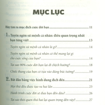 Tuyên Ngôn Sứ Mệnh Cuộc Đời - Hành Trình Tìm Mục Đích, Chọn Mục Tiêu Và Đạt Ước Mơ - Stephen R. Covey; Trần Anh Khôi dịch