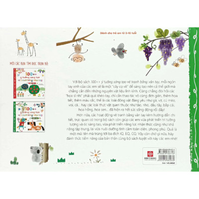 100++ ý tưởng sáng tạo vẽ tranh bằng vân tay - Động vật