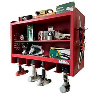 Tủ dụng cụ treo tường màu đỏ