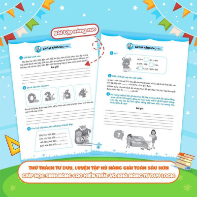 Sách - Bổ Trợ Toán -Tiếng Việt Bài Tập Cơ Bản Và Nâng Cao Lớp 3 - Combo 4 Cuốn - Megabook