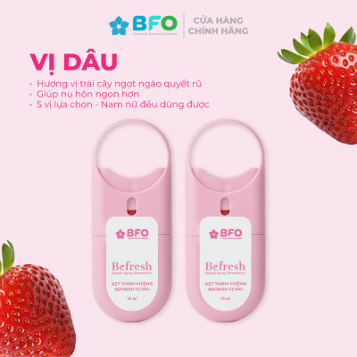 Xịt Thơm Miệng Befresh Cho Hơi Thở Thơm Mát Chỉ Trong 3 Giây Dung Tích 10ml