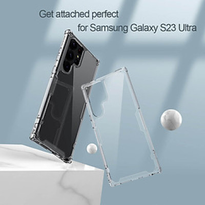 Ốp lưng trong suốt chống sốc cho SamSung S23 Ultra chính hãng Nillkin Nature TPU Pro Case - Hàng chính hãng