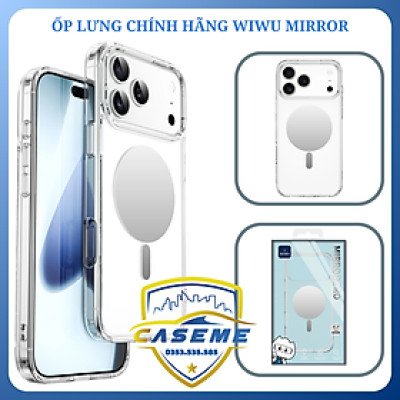 Ốp Lưng Wi wu MIRROR MCC-701 Trong Suốt Dành Cho  iPhone 17/iPhone Air /iPhone 17 Pro /iPhone 17 Pro Max – Hỗ Trợ Sạc Từ Tính - Hàng Chính Hãng
