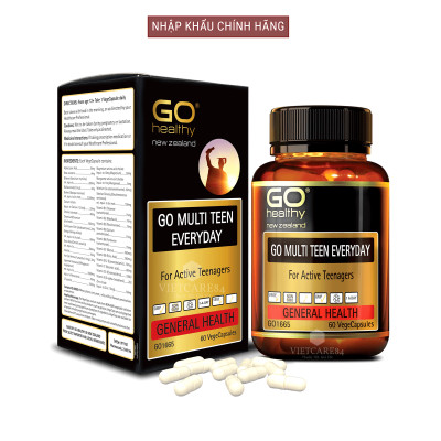 Bộ Sản Phẩm Tăng Chiều Cao Tuổi Dậy Thì: 2 Hộp Canxi Hữu Cơ Nano NZ Ultra Cal 30 Viên & Viên Đa Vitamin Tuổi Teen Go Multi Teen Everyday 60 Viên
