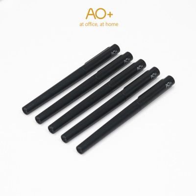 Bút Bi Gel AO+ Viết Gel Nắp cài BG102 Ngòi 0.5mm Mực Đen Trơn Tru Cho Học Sinh Văn Phòng