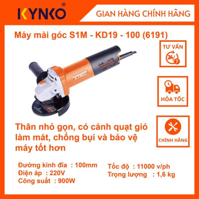 Máy mài góc cầm tay chính hãng Kynko S1M- KD19 -100 Công tắc cạnh # 6192 giá tốt siêu bền