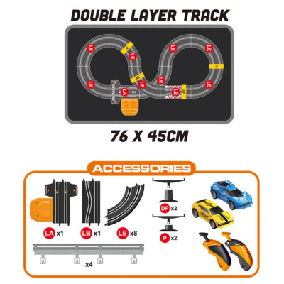 Đồ Chơi Slot Car Đường Đua Xe Siêu Tốc Độ - Vecto VT642B