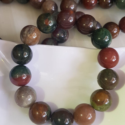 Vòng Tay phong thủy Nam đá Casidon tự nhiên Màu mới 14mm 14 hạt bóng rất đẹp Vòng đa sắc màu đẹp lạ mới sang rẻ đẹp Hợp Nam tất cả các mệnh đeo mệnh Thổ, mệnh Kim, mệnh Thủy và mệnh Mộc ạ