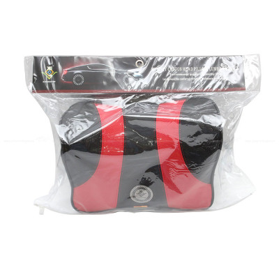 Gối Tựa Đầu Cao Su Non Bọc Da CIND G003 Màu Đen Đỏ