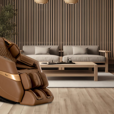 Ghế Massage ELIP O3 - Công nghệ mát xa 5E, Matxa không trọng lực, Con lăn silicon êm ái, Da ghế bền bỉ