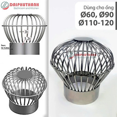 Cầu Chắn Rác Ban Công Quả Cầu Lọc Rác Sân Thượng Inox SUS304 - Nhiều kích cỡ, dùng cho ống phi 60, 90, 110,..