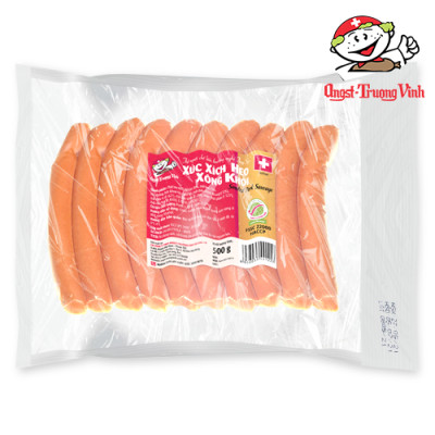 Xúc xích heo xông khói 12-15cm 50g/Smoked pork sausage500GR/PE