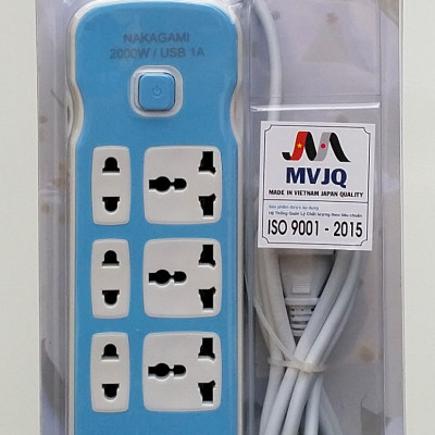 Ổ cắm điện đa năng kết hợp ổ cắm USB Nakagami chất lượng cao công nghệ Nhật Bản - Màu ngẫu nhiên
