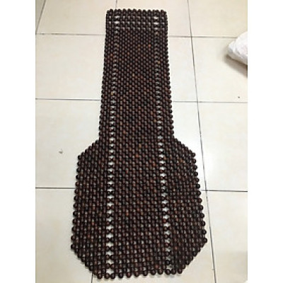 Lót Ghế Xe Ô Tô Hạt Gỗ Trắc Đen Cao Cấp Hạt 1.8cm ( hình thật )