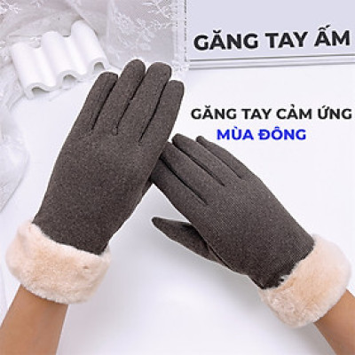 Găng Tay Lót Nhung Cao Cấp Hàn Quốc Dày Dặn Ấm Áp Cảm Ứng Màn hình Smart Phone - Sang Xịn Mịn Cho Quý Cô M5