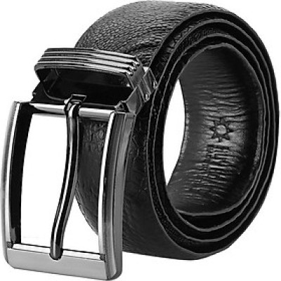 Thắt Lưng Nam Da Đà Điểu Bản Lớn Trơn Đầu Kim Huy Hoàng HT4429 - Đen