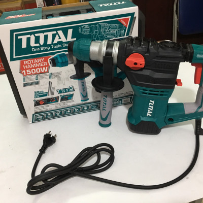 Máy khoan đục bê tông 1500w Total TH1153216 (tặng thước cuộn tự động Tolsen 36012 3Mx16mm)- Hàng chính hãng