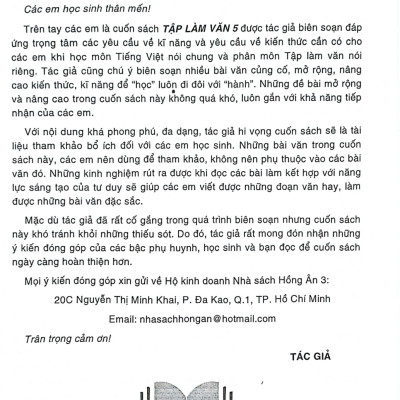 Tập Làm Văn 5 (Dùng Chung Cho Các Bộ SGK Hiện Hành) - HA 