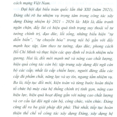 Xây Dựng Đội Ngũ Cán Bộ Dám Nghĩ, Dám Làm Và Dám Chịu Trách Nhiệm Vì Lợi Ích Chung Theo Tư Tưởng Hồ Chí Minh