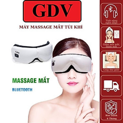 Máy Massage Mắt GDV Kết Hợp Chế Độ Rung Kết Nối Bluetooth, Làm Giảm Căng Thẳng Mệt Mỏi Và Lưu Thông Máu Cho Mắt - Hàng Chính Hãng