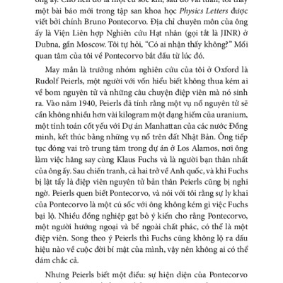 Khoa Học Khám Phá - Nhà Vật Lý Hay Siêu Điệp Viên (Bruno Pontecorvo Và Hai Nửa Cuộc Đời) - Frank Close, Phạm Nam Phong dịch