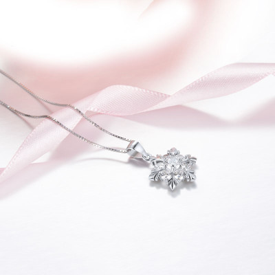 Dây Và Mặt Dây Chuyền Bạc Hiểu Minh DMD077Y bông tuyết