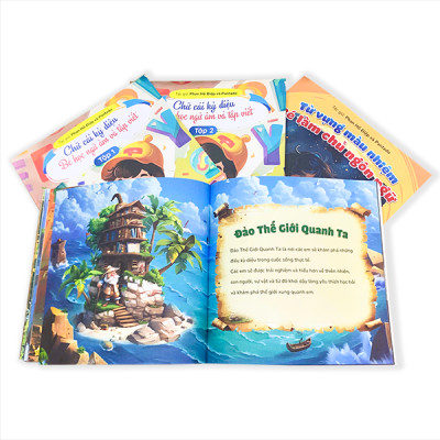 Combo 8 sách Tiền Tiểu học gồm Toán và Tiếng Việt cho bé 4-6 tuổi có App Bài Giảng cho bé sẵn sàng bước vào lớp 1