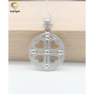 Dây chuyền bạc Ý 925 Huệ Ngân - Cỏ Bốn lá may mắn PP1427