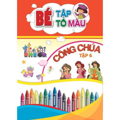 Sách - Bé Tập Tô Màu Công Chúa - Combo 2 Tập - Khang Việt Book