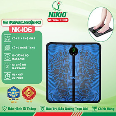 Thảm massage chân xung điện Nikio NK-106 - Massage huyệt đạo bàn chân, lưu thông máu huyết