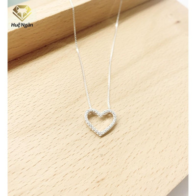 Dây chuyền bạc Ý 925 Huệ Ngân - Tim xinh PP1569