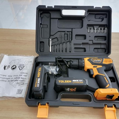 MÁY KHOAN PIN 2 TỐC ĐỘ 10MM 20V (2 PIN) TOLSEN 79033 - HÀNG CHÍNH HÃNG