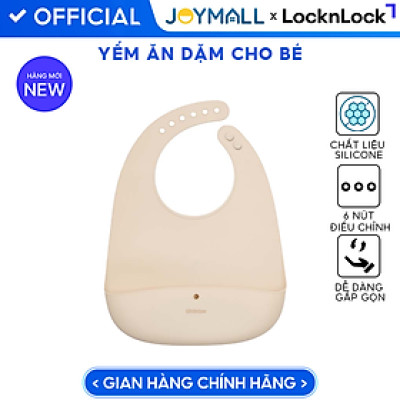 Yếm Ăn Dặm Cho Bé LocknLock Little Luv Silicone Feeding LBB430, Hàng Chính Hãng, Gấp Gọn - JoyMall