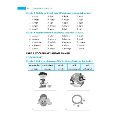 Sách - Global Success - Bài Tập Tiếng Anh Lớp 8 - Không Đáp Án - Minh Thắng