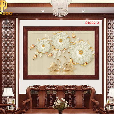 Tranh kính Hoa ngọc D1002 20 ( được chọn mẫu)