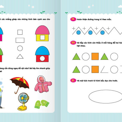 Sách - combo - Trò chơi Toán Học - Rèn luyện Tư Duy (3 - 6 tuổi)