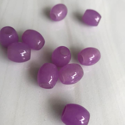 HẠT LU BỤNG TRÒN VO XINH ĐÁ MÃ NÃO TÍM TÍM NHẸ TƯƠI ĐẸP NỮ LÀM MẶT DÂY CHUYỀN và PHỐI VÒNG TAY Size Dài 14mm x dầy 13mm NỮ MỆNH HỎA THỔ Ạ