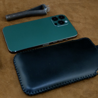 Bao Da Có Dây Rút IONECASE điện Thoại 15 pro max, 14 pro max, 13 pro max, 15 pro, 14 pro..Da Bò Thật May Thủ Công - Hàng chính hãng