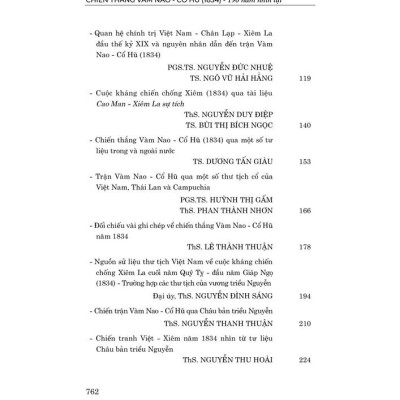 Chiến thắng Vàm Nao -Cổ Hũ (1834) - 190 năm nhìn lại 