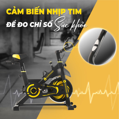 Xe Đạp Tập Lifesport KD-55, Xe Đạp Thể Dục Với Khung Xe Điều Chỉnh Linh Hoạt, Tạo Từ Thép Dày Dặn Chống Gỉ Mạ Niken